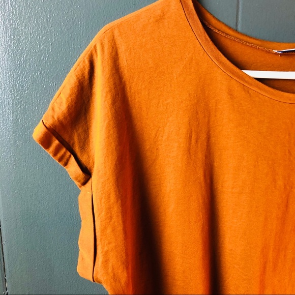 Zara Basic Cropped Tee SZ L - Picture 4 of 4